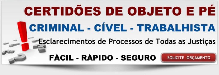 Certides de Objeto e P - Todas as Justias